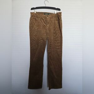 Ralph Lauren Womens Brown Corduroy Pants
